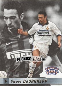 Sticker Youri Djorkaeff - France Foot 1998-1999 - Ds