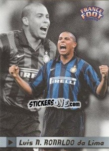 Sticker Ronaldo - France Foot 1998-1999 - Ds