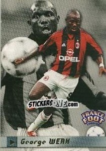 Sticker George Weah - France Foot 1998-1999 n. 281 - Ds