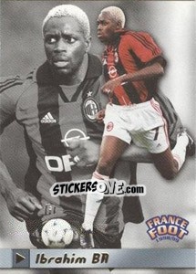 Sticker Ibrahim Ba - France Foot 1998-1999 - Ds