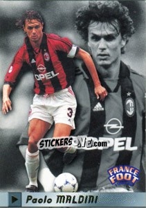 Sticker Paolo Maldini - France Foot 1998-1999 n. 283 - Ds