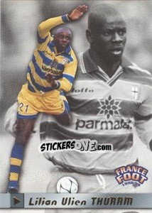 Sticker Lilian Thuram - France Foot 1998-1999 n. 285 - Ds