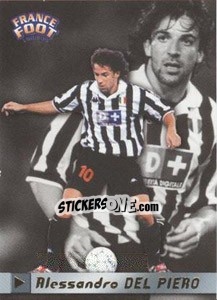 Sticker Alessandro Del Piero - France Foot 1998-1999 - Ds