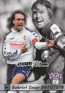Sticker Gabriel Batistuta - France Foot 1998-1999 n. 290 - Ds