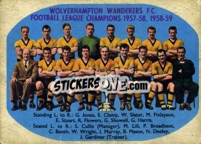 Sticker Checklist - Footballers 1960-1961
 - A&BC