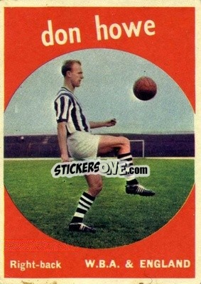 Sticker Don Howe - Footballers 1960-1961
 n. 26 - A&BC