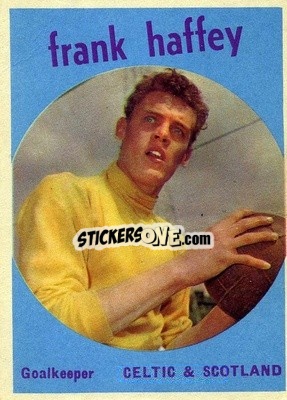 Sticker Frank Haffey - Footballers 1960-1961
 n. 5 - A&BC