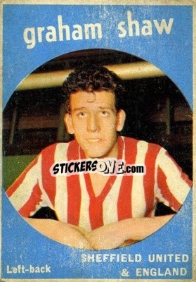 Sticker Graham Shaw - Footballers 1960-1961
 n. 20 - A&BC