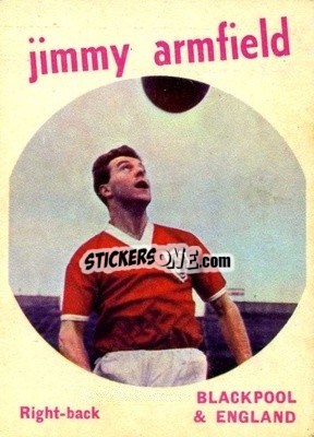 Sticker Jimmy Armfield - Footballers 1960-1961
 n. 21 - A&BC