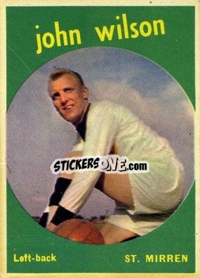 Sticker John Wilson - Footballers 1960-1961
 n. 41 - A&BC