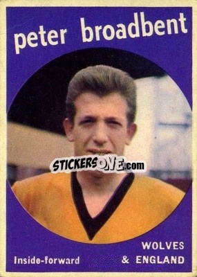 Sticker Peter Broadbent - Footballers 1960-1961
 n. 58 - A&BC