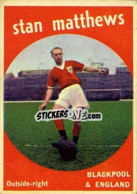 Sticker Stanley Matthews - Footballers 1960-1961
 n. 74 - A&BC