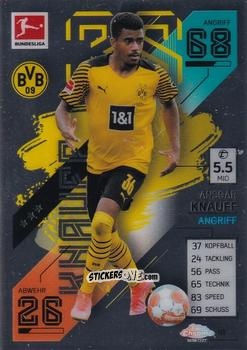 Sticker Ansgar Knauff - German Bundesliga 2021-2022. Match Attax Chrome
 n. 41 - Topps