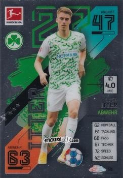 Cromo Luca Itter - German Bundesliga 2021-2022. Match Attax Chrome
 n. 58 - Topps