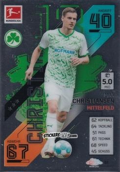 Cromo Max Christiansen - German Bundesliga 2021-2022. Match Attax Chrome
 n. 61 - Topps