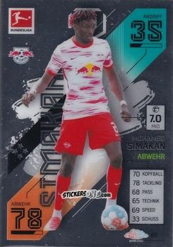 Figurina Mohamed Simakan - German Bundesliga 2021-2022. Match Attax Chrome
 n. 82 - Topps