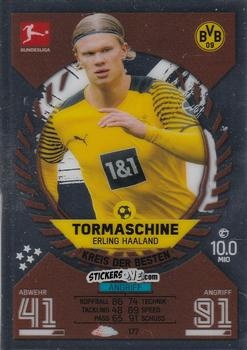 Cromo Erling Haaland - German Bundesliga 2021-2022. Match Attax Chrome
 n. 177 - Topps