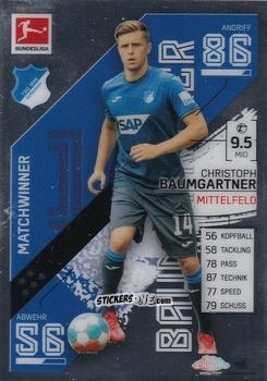 Cromo Christoph Baumgartner - German Bundesliga 2021-2022. Match Attax Chrome
 n. 186 - Topps