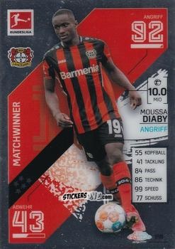 Cromo Moussa Diaby - German Bundesliga 2021-2022. Match Attax Chrome
 n. 188 - Topps