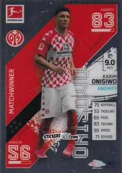 Cromo Karim Onisiwo - German Bundesliga 2021-2022. Match Attax Chrome
 n. 189 - Topps