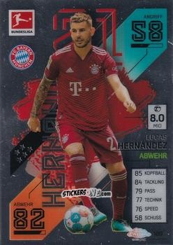 Cromo Lucas Hernández - German Bundesliga 2021-2022. Match Attax Chrome
 n. 109 - Topps