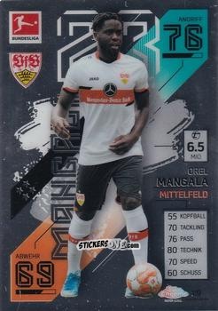 Sticker Orel Mangala - German Bundesliga 2021-2022. Match Attax Chrome
 n. 119 - Topps