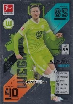 Figurina Wout Weghorst - German Bundesliga 2021-2022. Match Attax Chrome
 n. 130 - Topps