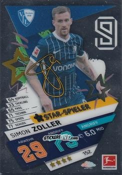 Sticker Simon Zoller - German Bundesliga 2021-2022. Match Attax Chrome
 n. 152 - Topps