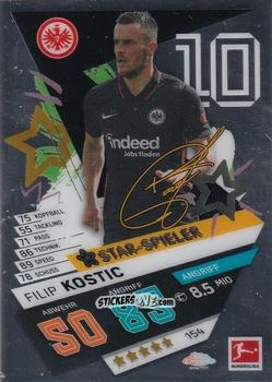 Cromo Filip Kostic - German Bundesliga 2021-2022. Match Attax Chrome
 n. 154 - Topps