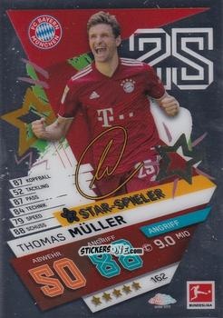 Sticker Thomas Müller - German Bundesliga 2021-2022. Match Attax Chrome
 n. 162 - Topps