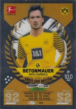 Sticker Mats Hummels - German Bundesliga 2021-2022. Match Attax Chrome
 n. 168 - Topps