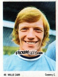 Sticker Willie Carr - Soccer Parade 1972-1973
 - Americana