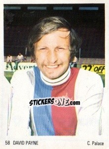Cromo David Payne - Soccer Parade 1972-1973
 n. 58 - Americana