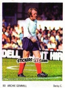 Sticker Archie Gemmill - Soccer Parade 1972-1973
 - Americana