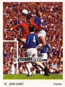 Sticker John Hurst - Soccer Parade 1972-1973
 n. 92 - Americana