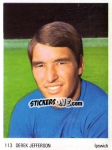 Sticker Derek Jefferson - Soccer Parade 1972-1973
 - Americana