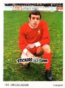 Sticker Ian Callaghan - Soccer Parade 1972-1973
 n. 149 - Americana