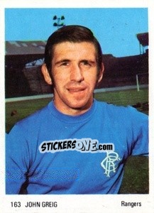 Sticker John Greig - Soccer Parade 1972-1973
 n. 163 - Americana