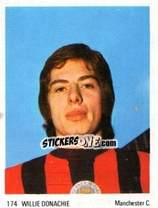 Sticker Willie Donachie - Soccer Parade 1972-1973
 n. 174 - Americana