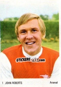 Sticker John Roberts - Soccer Parade 1972-1973
 n. 1 - Americana