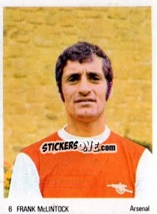 Sticker Frank McLintock - Soccer Parade 1972-1973
 n. 6 - Americana