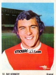Sticker Ray Kennedy - Soccer Parade 1972-1973
 n. 10 - Americana