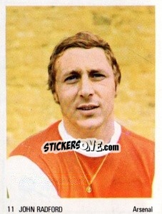 Sticker John Radford - Soccer Parade 1972-1973
 n. 11 - Americana