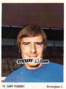 Sticker Gary Pendrey - Soccer Parade 1972-1973
 - Americana