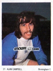 Sticker Alan Campbell - Soccer Parade 1972-1973
 n. 21 - Americana