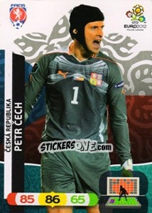 Sticker Petr Cech - UEFA Euro Poland-Ukraine 2012. Adrenalyn XL n. 1 - Panini