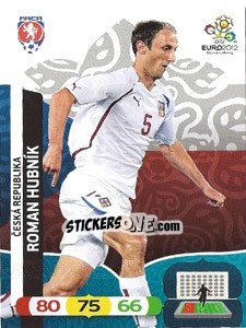 Sticker Roman Hubník - UEFA Euro Poland-Ukraine 2012. Adrenalyn XL n. 3 - Panini