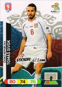 Sticker Tomáš Sivok - UEFA Euro Poland-Ukraine 2012. Adrenalyn XL - Panini
