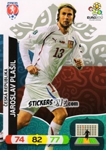 Sticker Jaroslav Plašil - UEFA Euro Poland-Ukraine 2012. Adrenalyn XL n. 6 - Panini