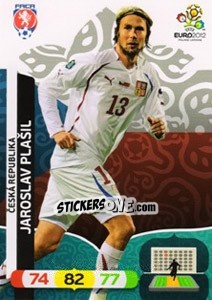 Sticker Jaroslav Plašil - UEFA Euro Poland-Ukraine 2012. Adrenalyn XL - Panini